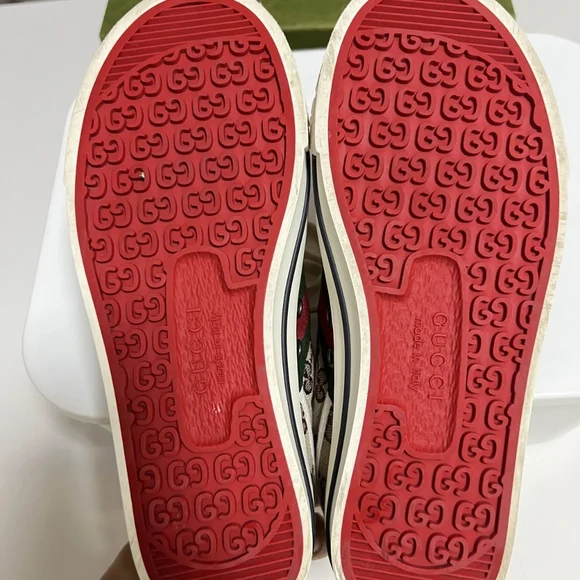 GUCCI DISNEY Sneakers Men Mickey Mouse Ace Disney GG Tennis 1977 Size 9 - Picture 4 of 5